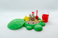 Turtle Desktop Sandbox with Sand and Mini Tools - Zen Garden Anxiety Stress Relief Fidget Toy Mini Shovel Castle Office Decor Gift